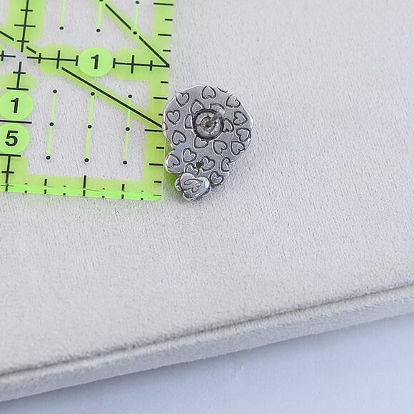 Brighton Moonglow Earrings Post Backs Studs Two Tone Gold Silver Plated Retired - Picture 6 of 6